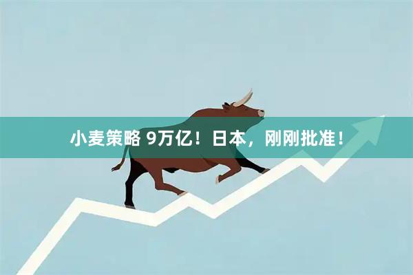小麦策略 9万亿！日本，刚刚批准！